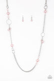 Paparazzi VINTAGE VAULT "Pageant Princess" Pink Necklace & Earring Set Paparazzi Jewelry