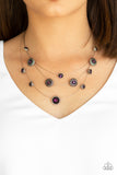 Paparazzi "SHEER Thing!" Purple Necklace & Earring Set Paparazzi Jewelry