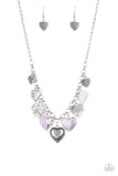 Paparazzi "Grow Love" Purple Necklace & Earring Set Paparazzi Jewelry