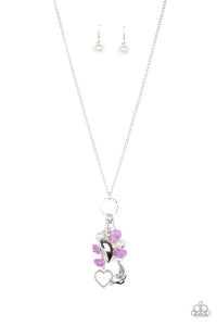 Paparazzi VINTAGE VAULT "I Will Fly" Purple Necklace & Earring Set Paparazzi Jewelry