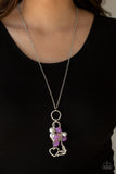 Paparazzi VINTAGE VAULT "I Will Fly" Purple Necklace & Earring Set Paparazzi Jewelry