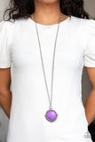 Paparazzi VINTAGE VAULT "Desert Equinox" Purple Necklace & Earring Set Paparazzi Jewelry
