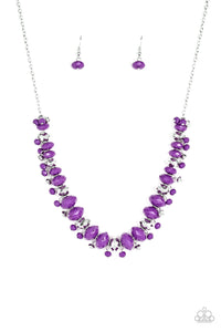 Paparazzi "BRAGs To Riches" Purple Necklace & Earring Set Paparazzi Jewelry