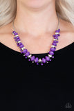 Paparazzi "BRAGs To Riches" Purple Necklace & Earring Set Paparazzi Jewelry