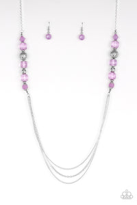 Paparazzi "Native New Yorker" Purple Necklace & Earring Set Paparazzi Jewelry