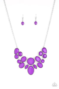 Paparazzi VINTAGE VAULT "Demi Diva" Purple Necklace & Earring Set Paparazzi Jewelry