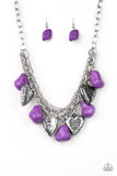 Paparazzi "Change Of Heart" Purple Necklace & Earring Set Paparazzi Jewelry