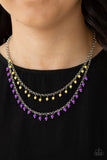 Paparazzi "Dainty Distraction" Purple Necklace & Earring Set Paparazzi Jewelry