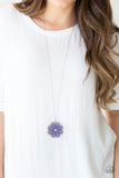 Paparazzi VINTAGE VAULT "Spin Your Pinwheels" Purple Necklace & Earring Set Paparazzi Jewelry