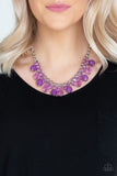 Paparazzi VINTAGE VAULT "Fiesta Fabulous" Purple Necklace & Earring Set Paparazzi Jewelry