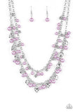 Paparazzi "Kindhearted Heart" Purple Necklace & Earring Set Paparazzi Jewelry