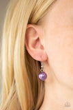 Paparazzi VINTAGE VAULT "Seaside Sophistication" Purple Necklace & Earring Set Paparazzi Jewelry