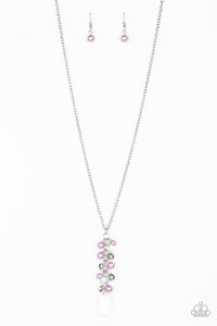Paparazzi VINTAGE VAULT "Teardrop Serenity" Purple Necklace & Earring Set Paparazzi Jewelry