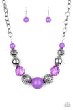 Paparazzi "Sugar, Sugar" Purple Necklace & Earring Set Paparazzi Jewelry