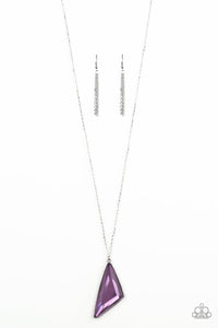 Paparazzi "Ultra Sharp" Purple Necklace & Earring Set Paparazzi Jewelry