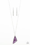 Paparazzi "Ultra Sharp" Purple Necklace & Earring Set Paparazzi Jewelry