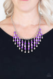 Paparazzi "Your SUNDAES Best" Purple Necklace & Earring Set Paparazzi Jewelry