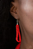 Paparazzi "Right As RAINFOREST" Red Necklace & Earring Set Paparazzi Jewelry