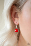 Paparazzi "Everyday Eye Candy" Red Necklace & Earring Set Paparazzi Jewelry