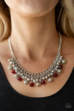 Paparazzi "Party Spree" Red Necklace & Earring Set Paparazzi Jewelry