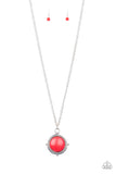 Paparazzi VINTAGE VAULT "Desert Equinox" Red Necklace & Earring Set Paparazzi Jewelry