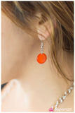 Paparazzi "As You Wish" Orange Necklace & Earring Set Paparazzi Jewelry