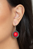 Paparazzi "Lasting EMPRESS-ions" Red Necklace & Earring Set Paparazzi Jewelry