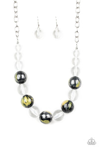 Paparazzi "Torrid Tide" Yellow Necklace & Earring Set Paparazzi Jewelry