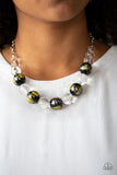 Paparazzi "Torrid Tide" Yellow Necklace & Earring Set Paparazzi Jewelry
