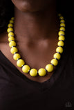 Paparazzi "Everyday Eye Candy" Yellow Necklace & Earring Set Paparazzi Jewelry