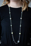Paparazzi VINTAGE VAULT "Only For Special Occasions" Yellow Necklace & Earring Set Paparazzi Jewelry