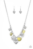 Paparazzi "Grow Love" Yellow Necklace & Earring Set Paparazzi Jewelry