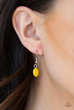 Paparazzi "Demi Diva" Yellow Necklace & Earring Set Paparazzi Jewelry
