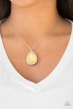 Paparazzi "Come of Ageless" Yellow Necklace & Earring Set Paparazzi Jewelry