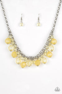 Paparazzi "Fiesta Fabulous" Yellow Necklace & Earring Set Paparazzi Jewelry