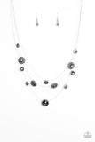 Paparazzi "Sheer Thing!" Silver Necklace & Earring Set Paparazzi Jewelry