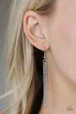 Paparazzi "Totally Worth The TASSEL" Silver Necklace & Earring Set Paparazzi Jewelry