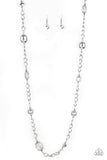 Paparazzi "Only For Special Occasions" Silver Necklace & Earring Set Paparazzi Jewelry