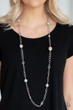 Paparazzi "Only For Special Occasions" Silver Necklace & Earring Set Paparazzi Jewelry