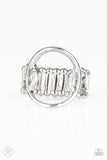 Paparazzi "Circle 'Round Me" FASHION FIX Silver Ring Paparazzi Jewelry