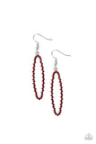 Paparazzi "A Little GLOW-mance" Red Earrings Paparazzi Jewelry