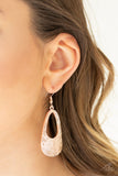 Paparazzi "Mean Sheen" Rose Gold Earrings Paparazzi Jewelry