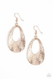 Paparazzi "Mean Sheen" Rose Gold Earrings Paparazzi Jewelry