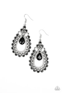 Paparazzi "All About Business" Black Earrings Paparazzi Jewelry