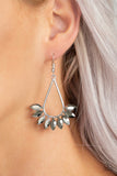 Paparazzi VINTAGE VAULT "Be On Guard" Silver Earrings Paparazzi Jewelry