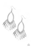 Paparazzi "My FLAIR Lady" Silver Earrings Paparazzi Jewelry