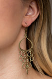 Paparazzi "Total Net Revenue" Brass Earrings Paparazzi Jewelry