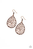 Paparazzi "Im Doing VINE" Copper Earrings Paparazzi Jewelry