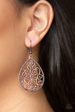 Paparazzi "Im Doing VINE" Copper Earrings Paparazzi Jewelry