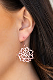 Paparazzi "Darling Dahlia" Copper Earrings Paparazzi Jewelry